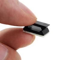 10 ชิ้นคุณภาพสูงพลาสติกสีดําลวดคลิปรถสายไฟผู้ถือสาย 1