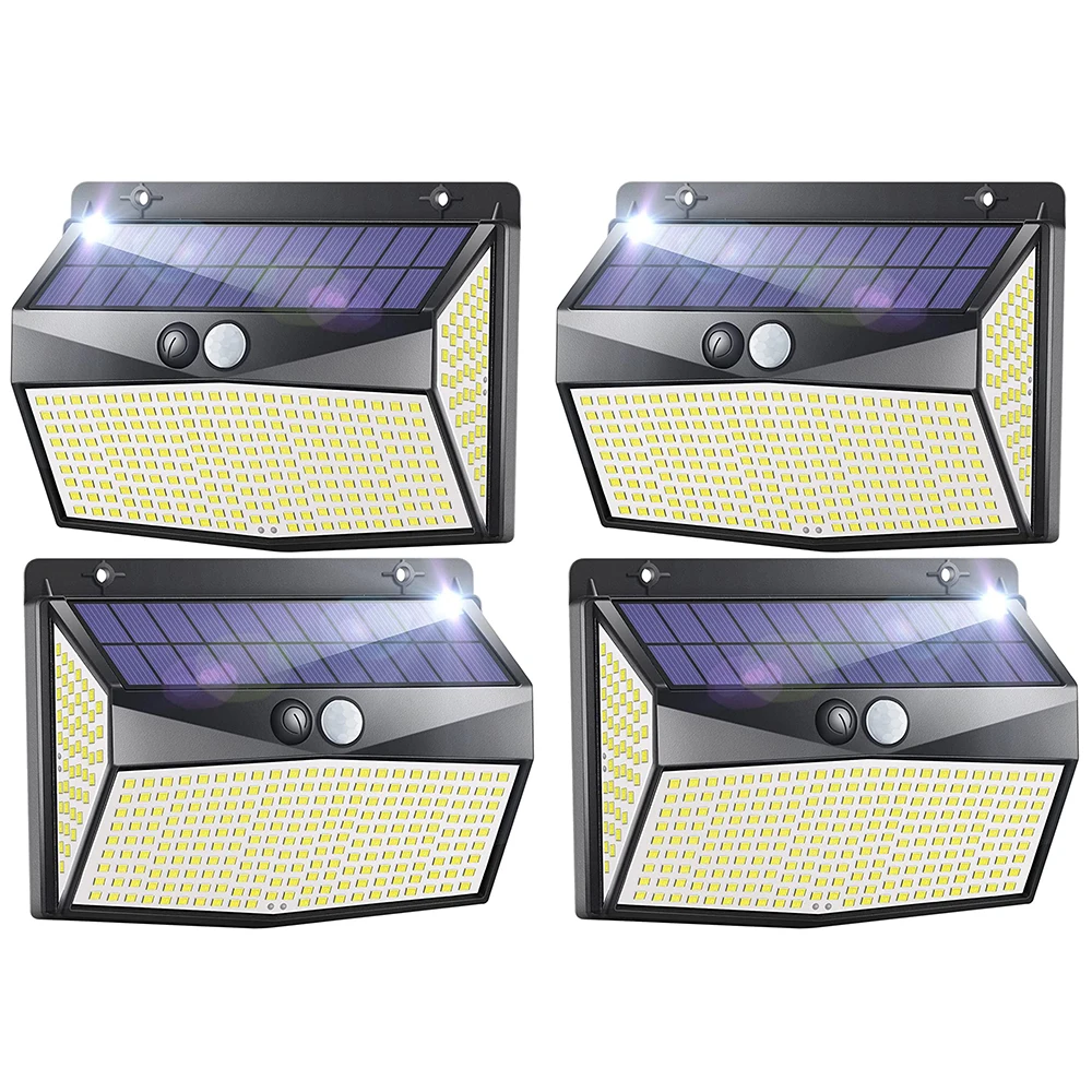 best solar lights LITOM 318 LED Solar Lamp Outdoor LED Solar Light 3 Modes Solar Motion Sensor Lamp Solar Sunlight Street Light Garden Decoration bright solar lights Solar Lamps