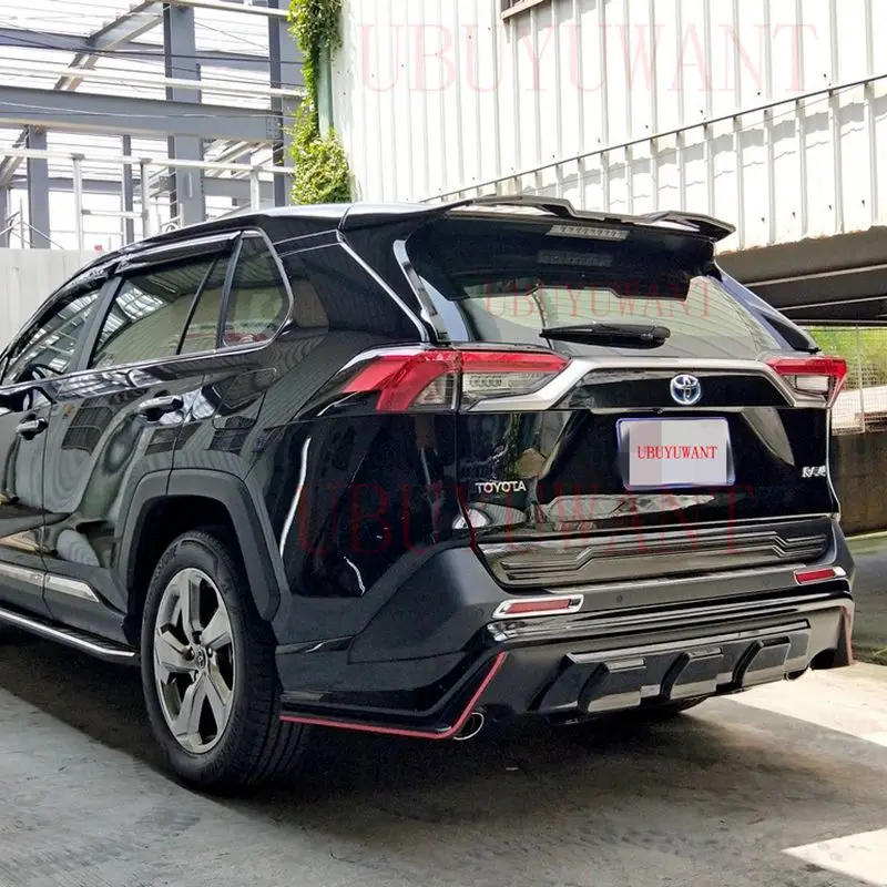 Для Toyota RAV4 спойлер высокого качества ABS Материал автомобиля Resr крыло спойлер по праймер цвет
