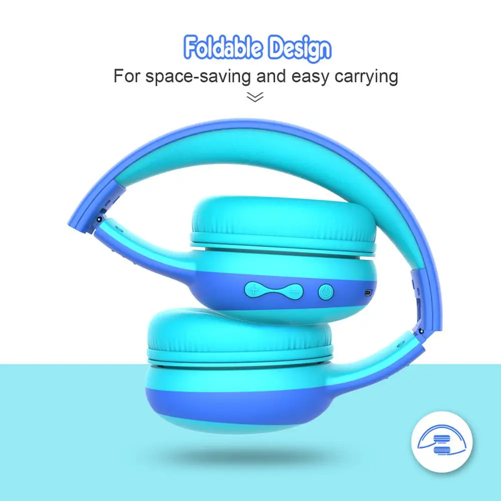 Cat Ear Bluetooth 5 0 Headphones Girls Kids Cute Headset 3 5mm Jack With Mic Wireless Headphone Foldable Adjustable Earphone