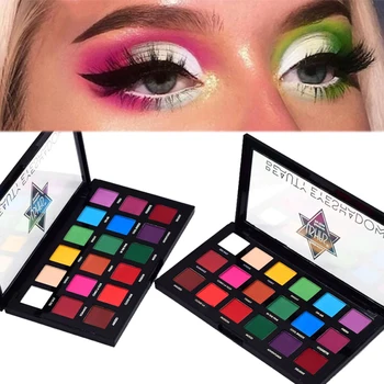 

18 Colors Waterproof Matte Eyeshadow Pallete Pigment Long Lasting Nude Glitter Eye Shadow Powder Makeup Palette Cosmetics Gift