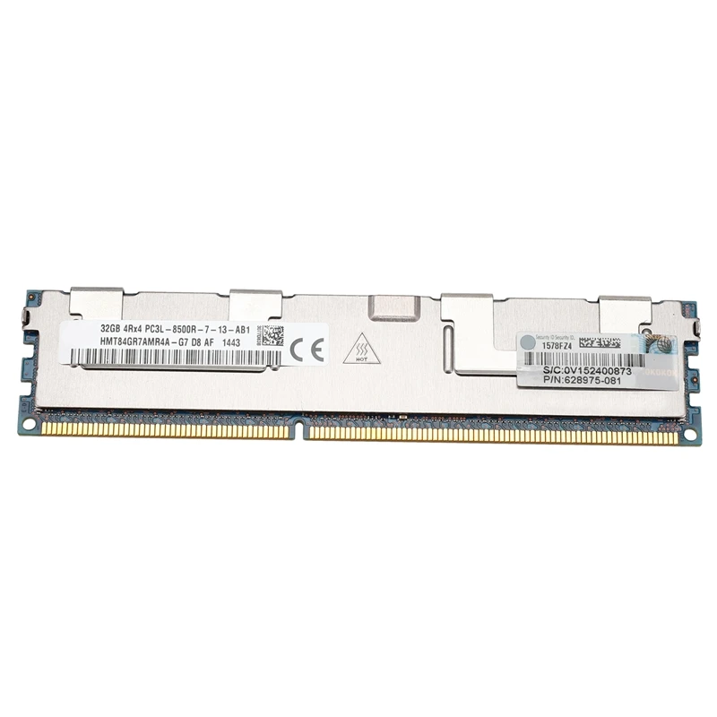 32 Гб PC3 8500R DDR3 1066 МГц CL7 240Pin память ECC REG RAM 1 35 V 4RX4 RDIMM для рабочей станции