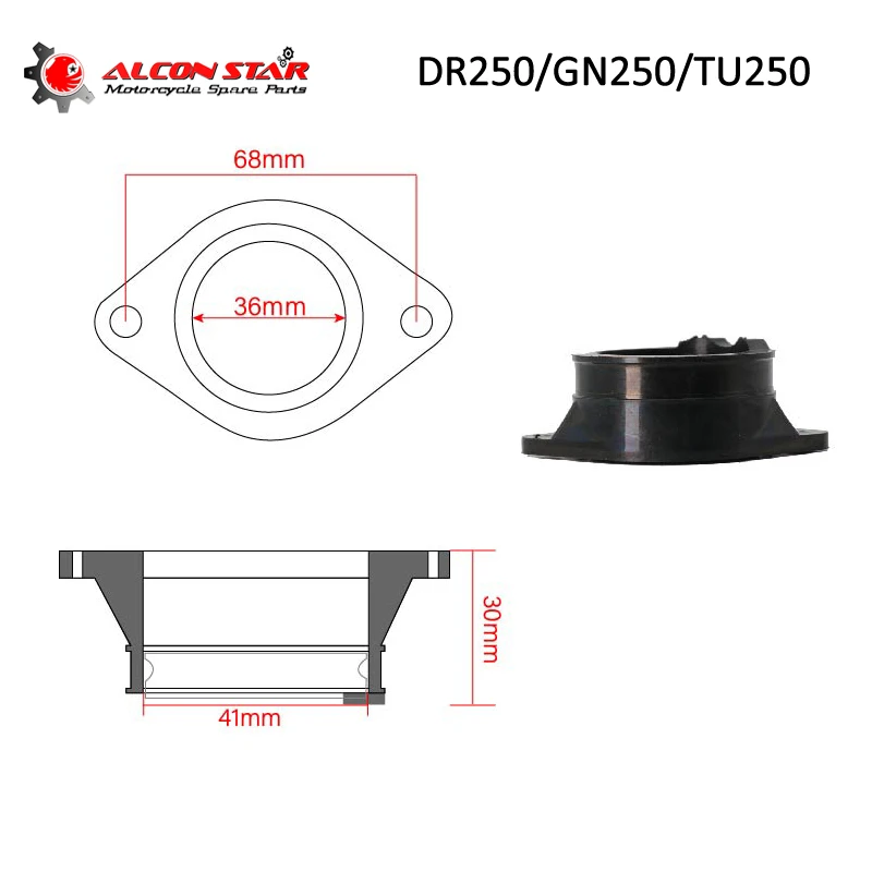 Alconstar-для Suzuki DR250 1982-1987 TU250 1997-2001 GN250 резиновый адаптер карбюратора мотоцикла
