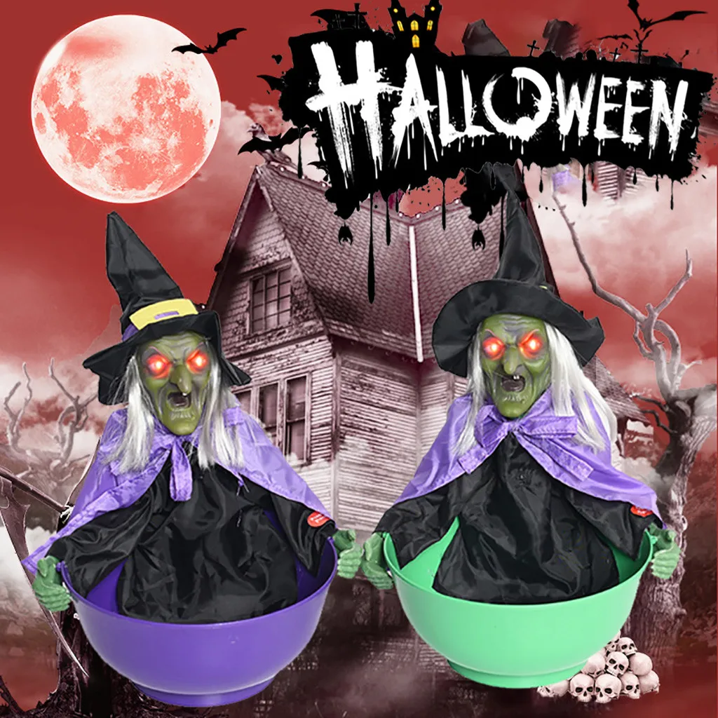 

Halloween Decorations Grim Animated Trick Candy Holder Container Bowls Dish H0829