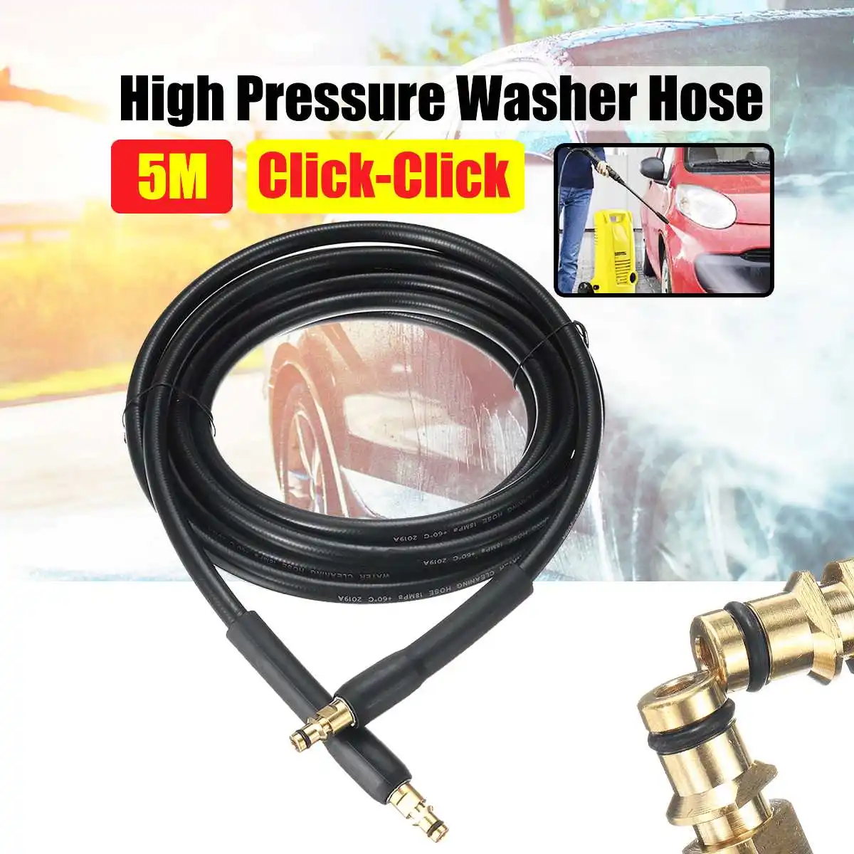5M High Pressure Washer Replacement Pipe Cleaning Hose For Karcher K1 K2 Cleaner 