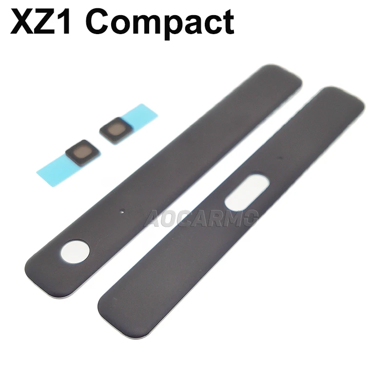 상단 하단 프레임 섀시 업 다운 베젤 커버 테두리, 마이크 메쉬 포함, Xperia XZ1 Compact XZ1C Mini G8441 G8442 S0-02K