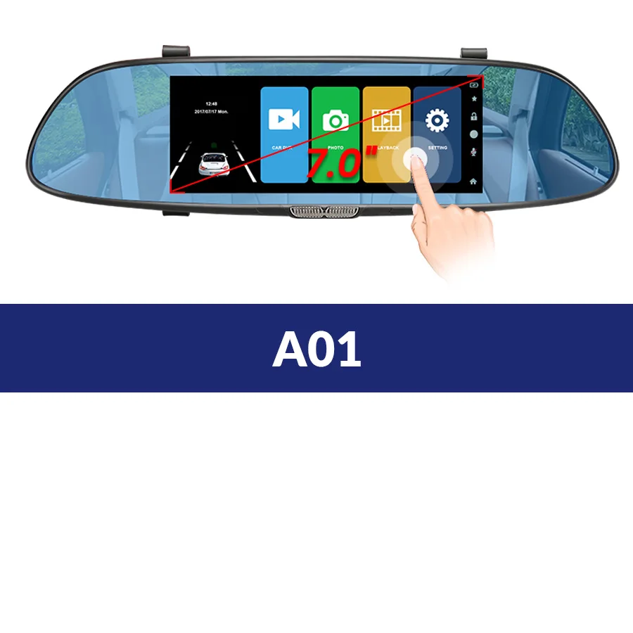 A01 E-ACE A01/A13 Автомобильный видеорегистратор Dashcam FHD 1080P dvr зеркальная видеокамера автомобильная камера с камерой заднего вида авто регистратор видеорегистраторы видеорегистратор - Название цвета: A01