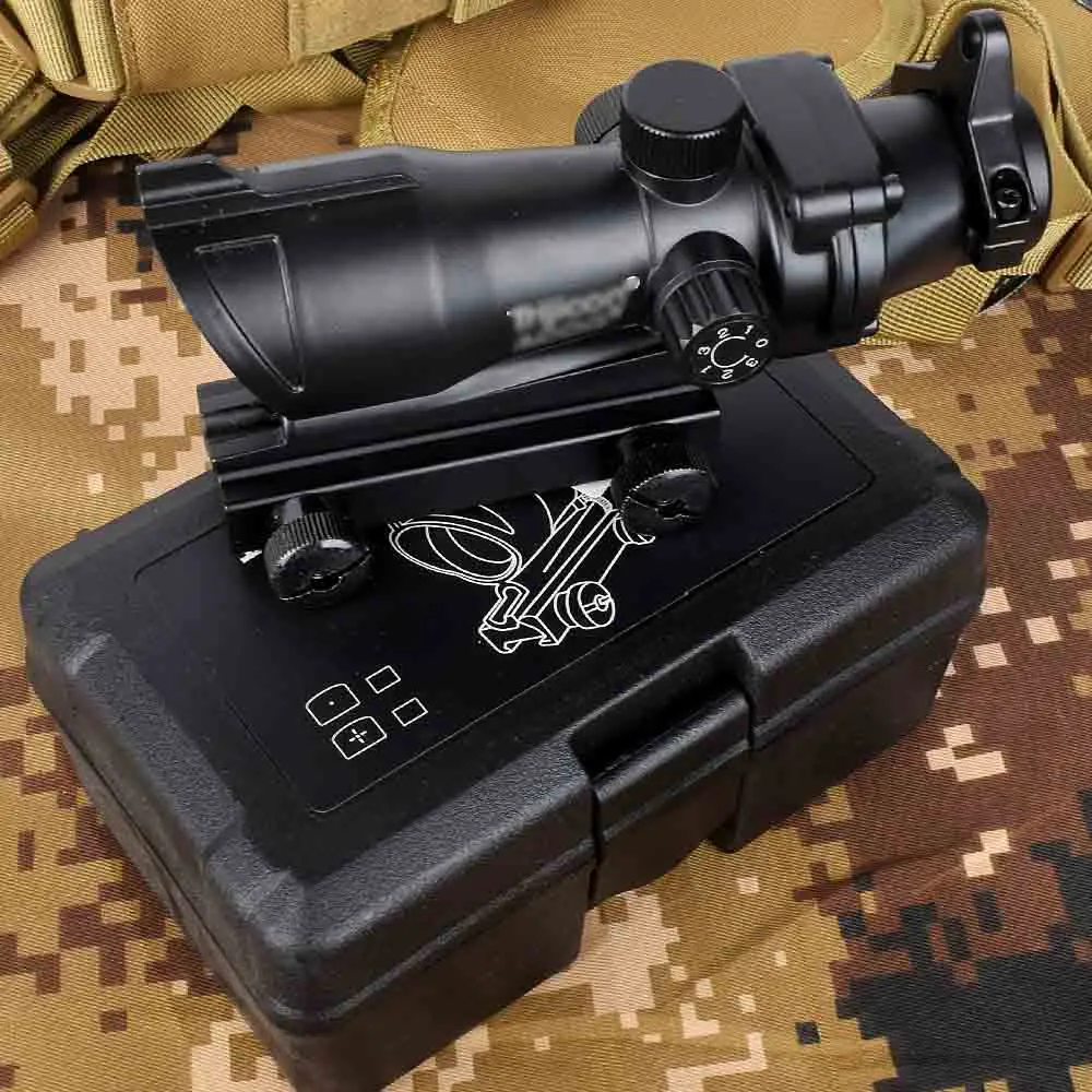 Оптический прицел для винтовки ACOG 1X32 красного и зеленого цвета охотничьи прицелы