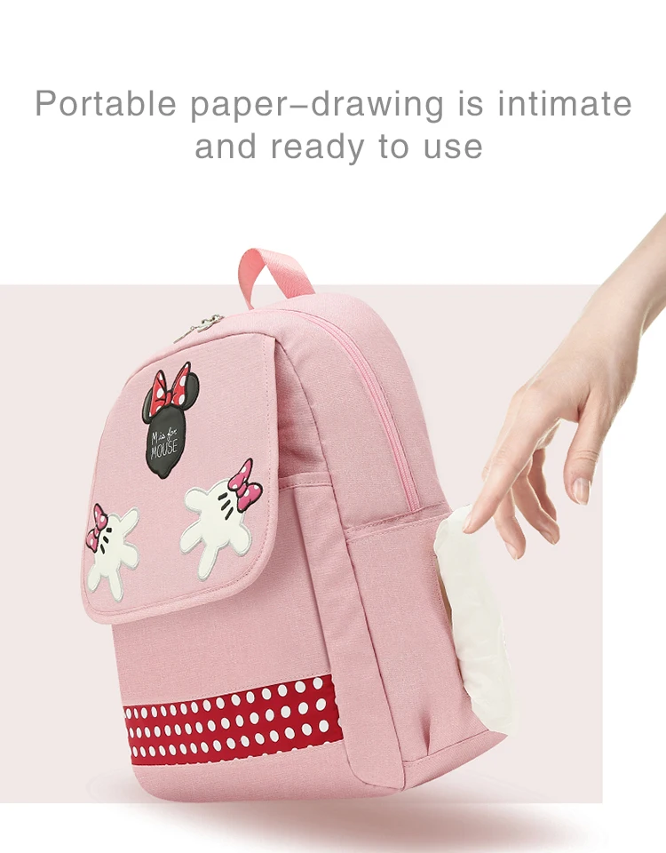 Disney Микки мамин подгузник сумка брендовая Большая вместительная Детская сумка рюкзак для путешествий Desinger кормящих Материнство сумка