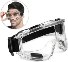Óculos de segurança anti-respingo à prova de poeira à prova de vento trabalho laboratório eyewear proteção para os olhos pesquisa industrial óculos de segurança lente clara