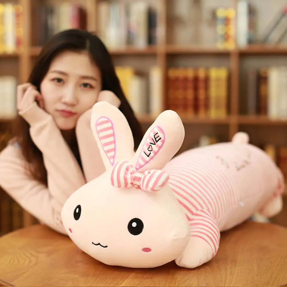 Papa Rabbit Pillow Plush Toy Siesta Pillow Plush Doll Cute Big Eyed Rabbit Doll Lazy Sleeping Bed Pillow Sofa Cushion Pillow Hol