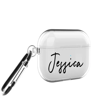 

Custom case for Airpod Pro Case with keychain neck running strap Protective Customized Name DIY for Airpods Case Personalized