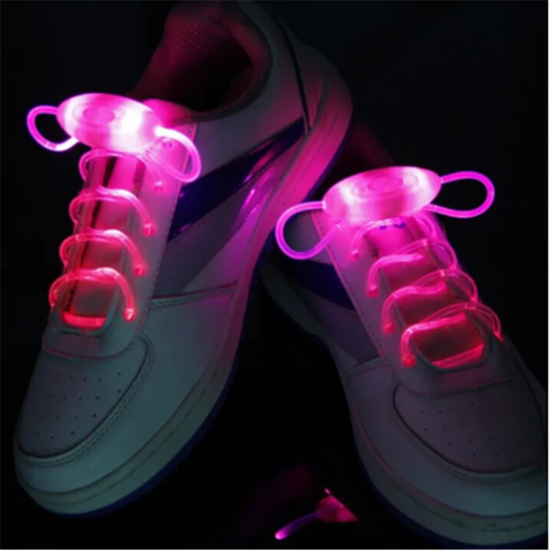 1 пара Светящиеся светодиодный шнурок для катания на коньках очаровательный светодиодный светильник светящиеся шнурки для танцев и катания на коньках - Цвет: Red