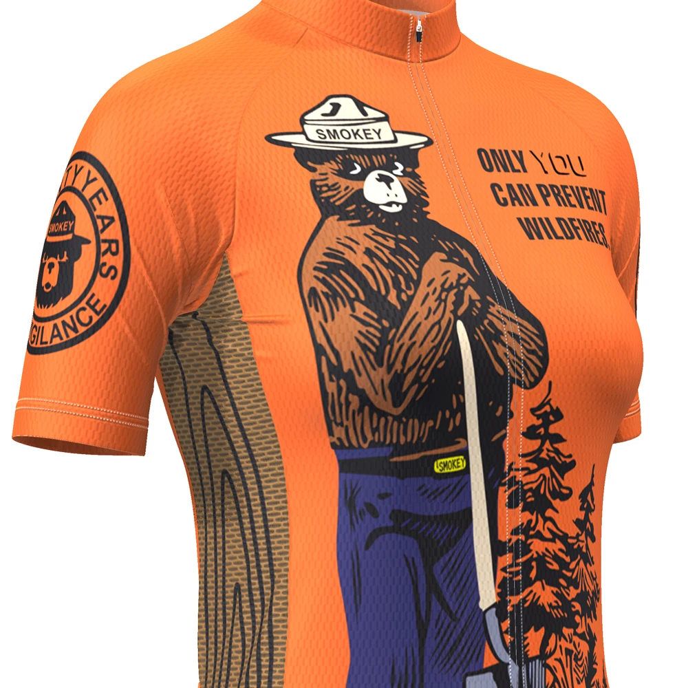 smokey the bear cycling jersey