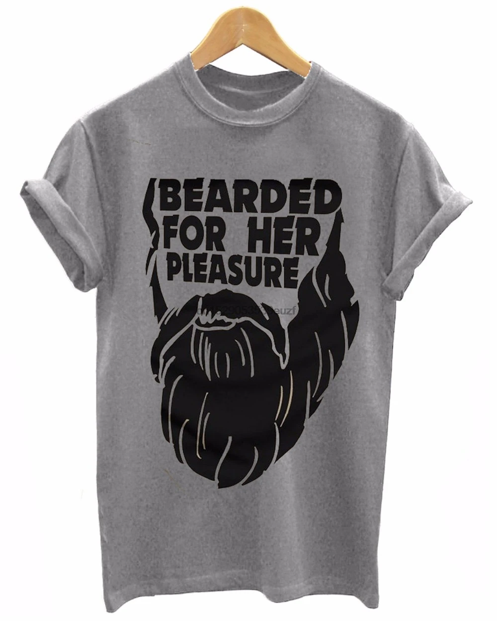 New Slim O Neck Tee Shirt Bearded For Her Pleasure Mens Grooming Beard T Printing Sweatshirt |