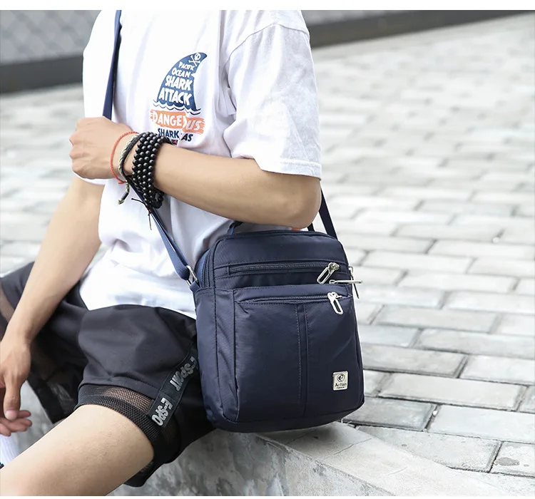 Нейлоновая мужская сумка-мессенджер, мини-портфель, модная водонепроницаемая сумка через плечо, рабочая сумка, сумки, Лидер продаж 2019, XA510ZC