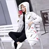 Parka à capuche en coton pour femme, manteau long, mince et chaud, avec imprimé, 2022 ► Photo 2/5