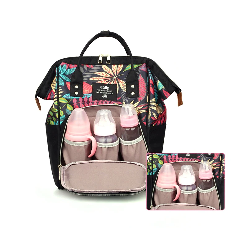 

Fashion printing Backpack Mummy Maternity Nappy Bag for Mom Big Space Baby Bag Travel Backpack Design Nursing Bag for Baby Care