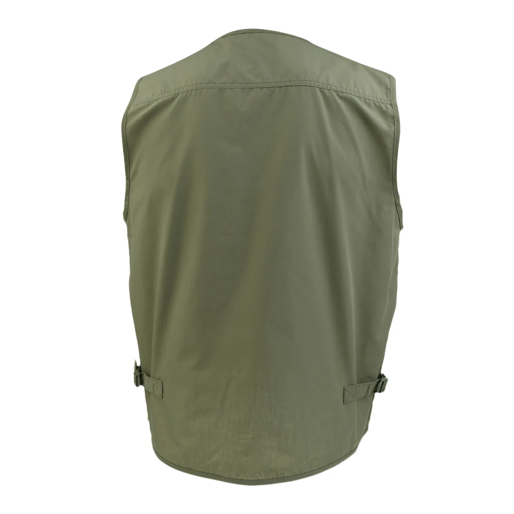 Men's Fishing Vest Photography Casual Waistcoat Multi Pockets Jackets Fishing Vests Outdoor Photography Vest