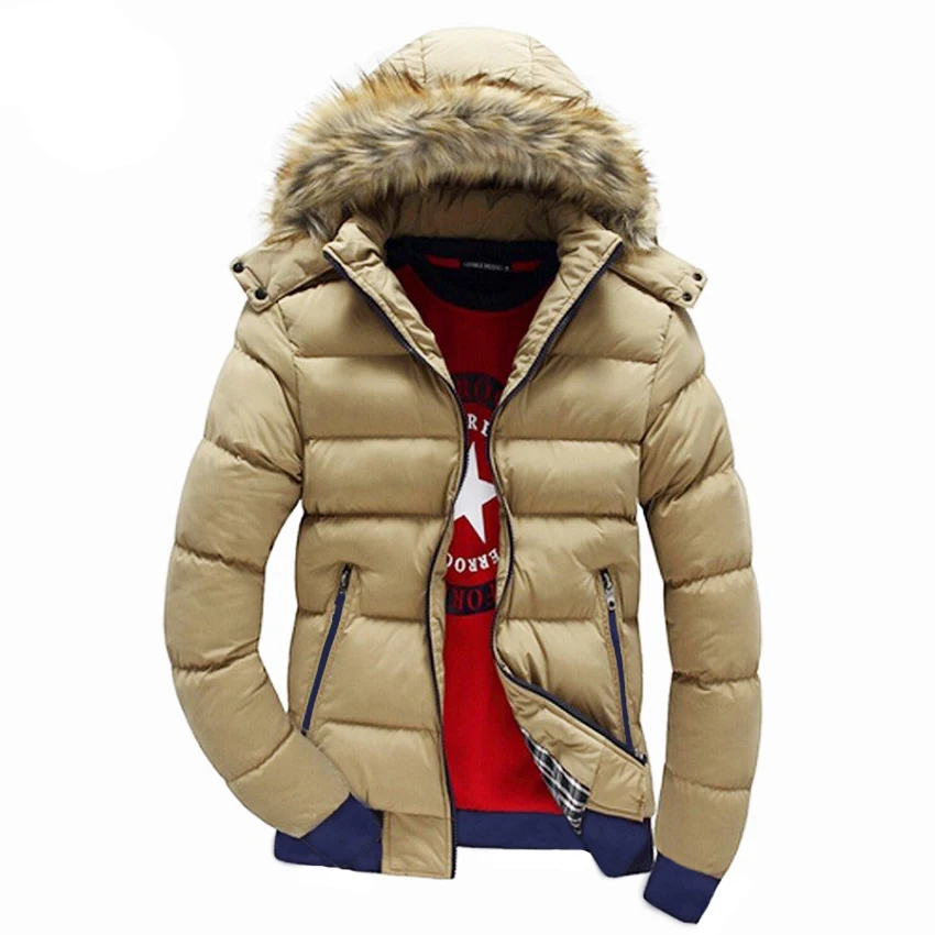 Мужские зимние куртки 7XL, толстая парка с капюшоном и меховым воротником, мужские пальто, повседневные стеганые мужские куртки, мужская одежда SA075