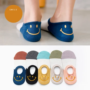 

Fashion Women Sock Slippers 2020 Spring New Summer Women No Show Candy Color Cotton Socks Cute Non-sliper Women Invisable Socks