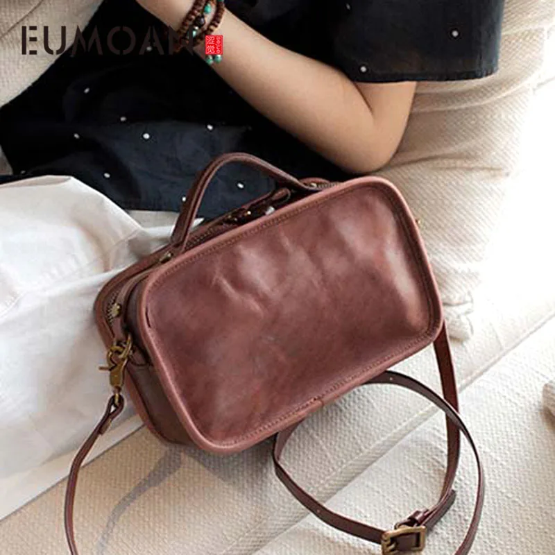 Новая кожаная ретро сумка для путешествий через плечо оригинальная женская