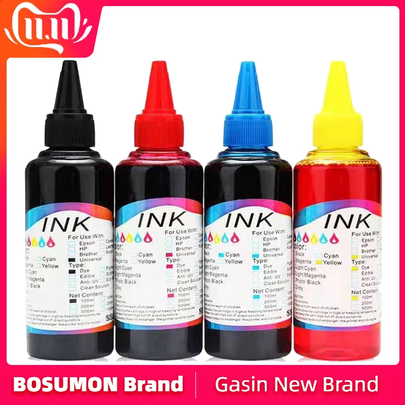 4X100 мл чернила для Brother LC 595 LC 597 чернила MFC-J3520 DCP-T300 T500W СНПЧ универсальные картриджи для принтера с чернилами