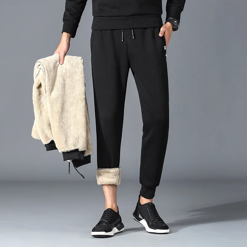 

Cotton New Sweatpants Men's streetwear Pants Fashion Pencil linen Pants Men Full Length Drawstring Trousers For Men Casual Pants