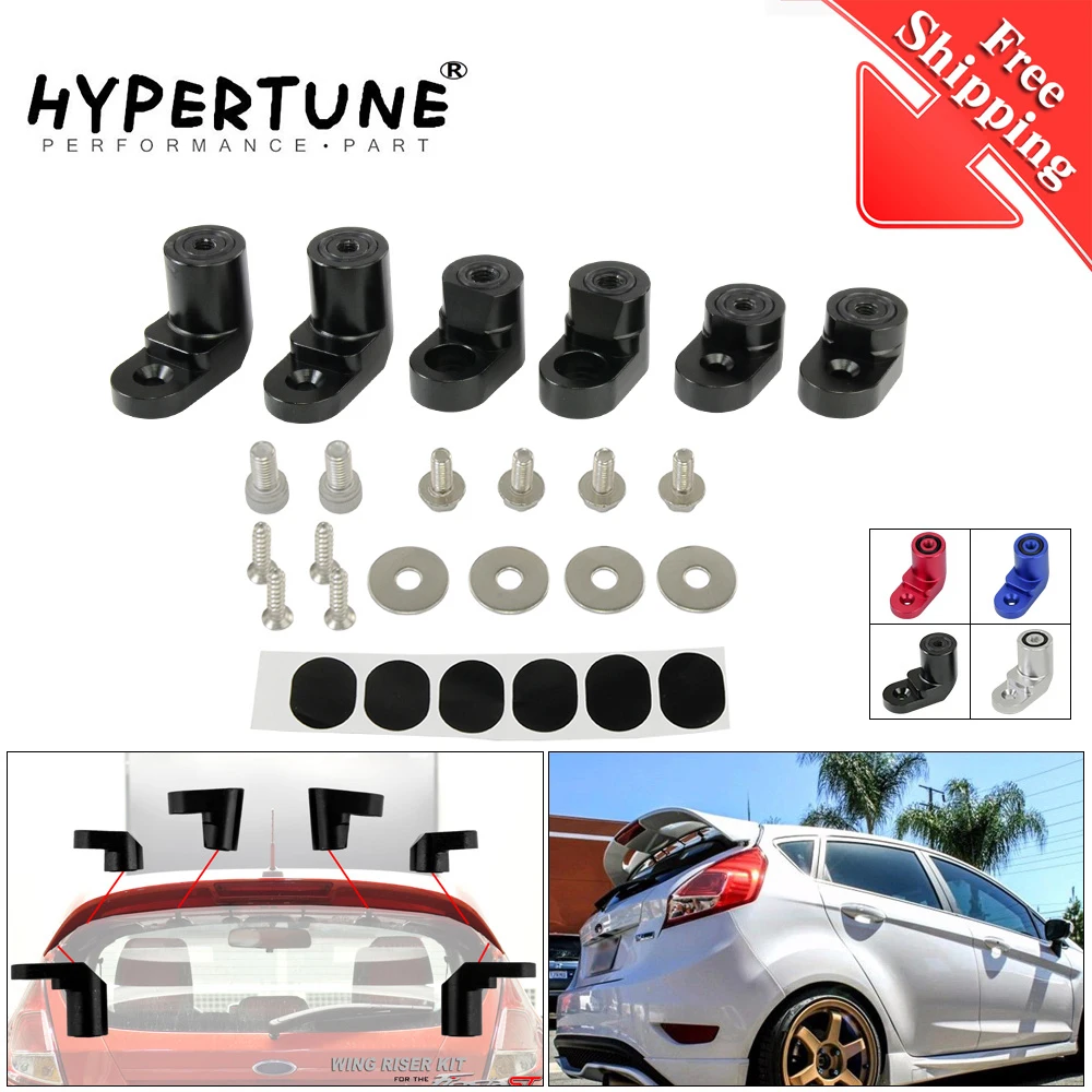 Trasporto Libero-Per 14-On Ford Fiesta St Billet T-6061 In Alluminio Anodizzato Bolt-On Posteriore Ala Spoiler Hatch Riser Ascensore Di Estensione