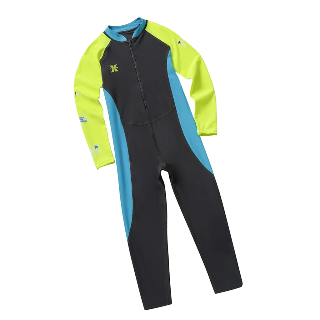Kids Long Sleeve Wetsuit Beach Diving Full Body Swimwear Swimsuit Cold Water Scuba Snorkeling Spearfishing Kids Wetsuit
