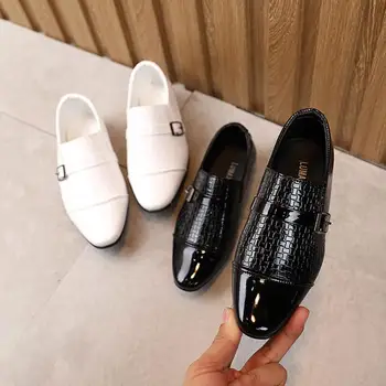 

Kids Patent Leather Shoes Baby Girls Toddler Shoes Children Fashion Boys Oxford School Shoes Platform Black Flats Spring Autumn