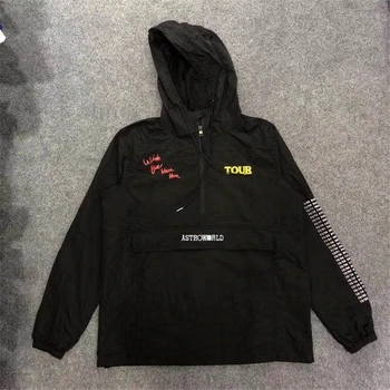 

Travis Scott AstroWorld tour Jackets Hoodie Men 1:1 high Quality Thick Washed Do Old Mens ASTROWORLD Pullover hoodies Jackets