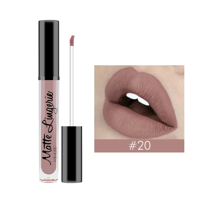 KIMUSE MatteLipstick Водонепроницаемый Жидкий блеск для губ оттенок пигмент
