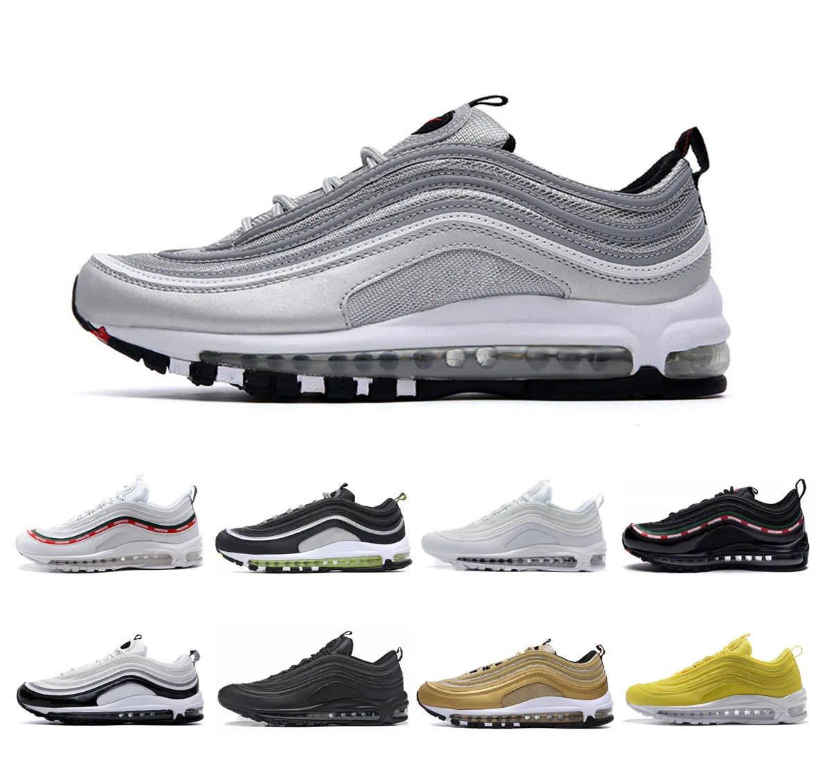 US $58.05 Sbart 2021 New 97 Fulllength Air Cushion Shoes Mens and Womens Sports Shoes Running Shoes