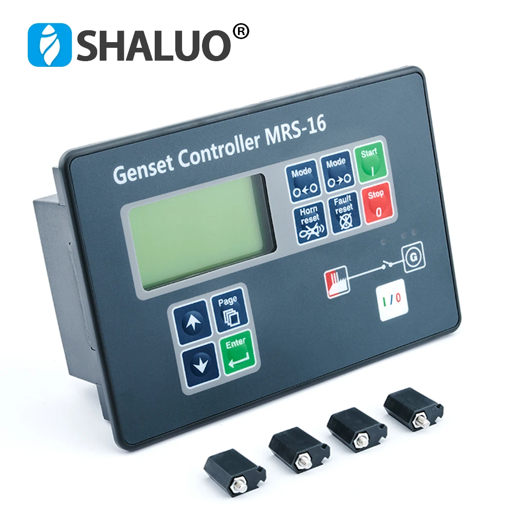 US $150.48 MRS16 MRS16 genset controller auto remote start LCD control protect module panel diesel generator part Compatible With Original