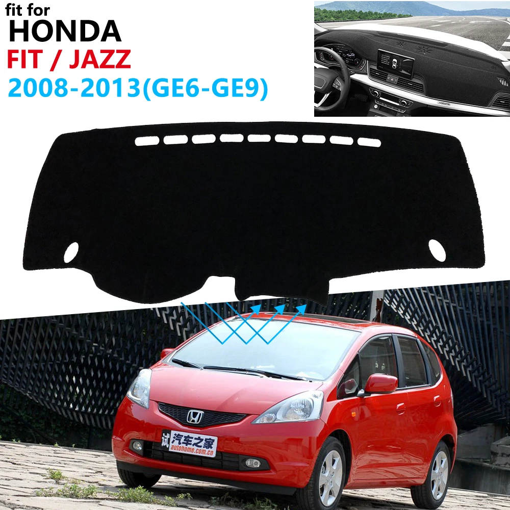 Чехол для приборной панели Защитная панель Honda Fit Jazz 2008 ~ 2013 автомобильные