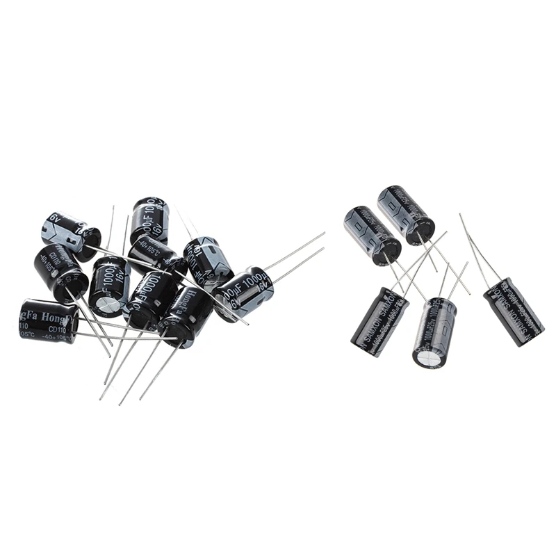 15Pcs 105 Radial Electrolytic font b Capacitor b font 5Pcs 25V font b 1000UF b font