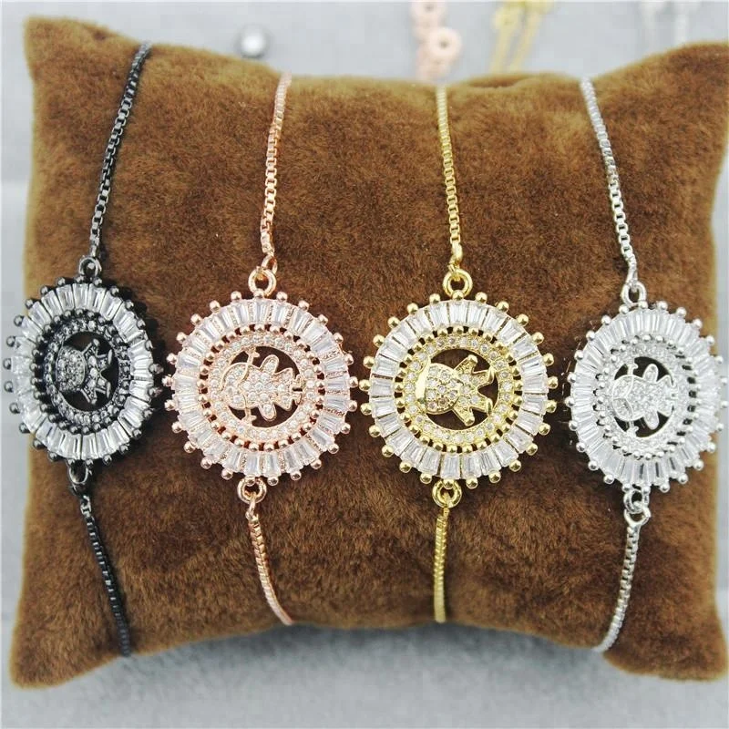 Регулируемый 10 шт./лот тонкий коннектор cz браслет, тонкая цепь циркон браслет ПАВЕ, мода cz Шарм ювелирные изделия