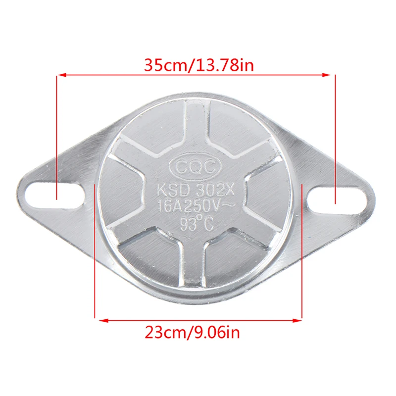 KSD302X/93C 20A Degree Manual Reset Temperature Thermal Control Heater Bipolar