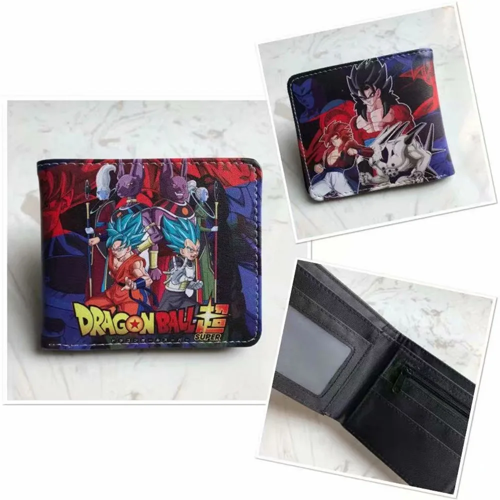 Аниме Dragon Ball Z кошелек Dragon Ball Супер броли мультфильм короткий кошелек мужской кошелек с монетницей подарок - Цвет: O