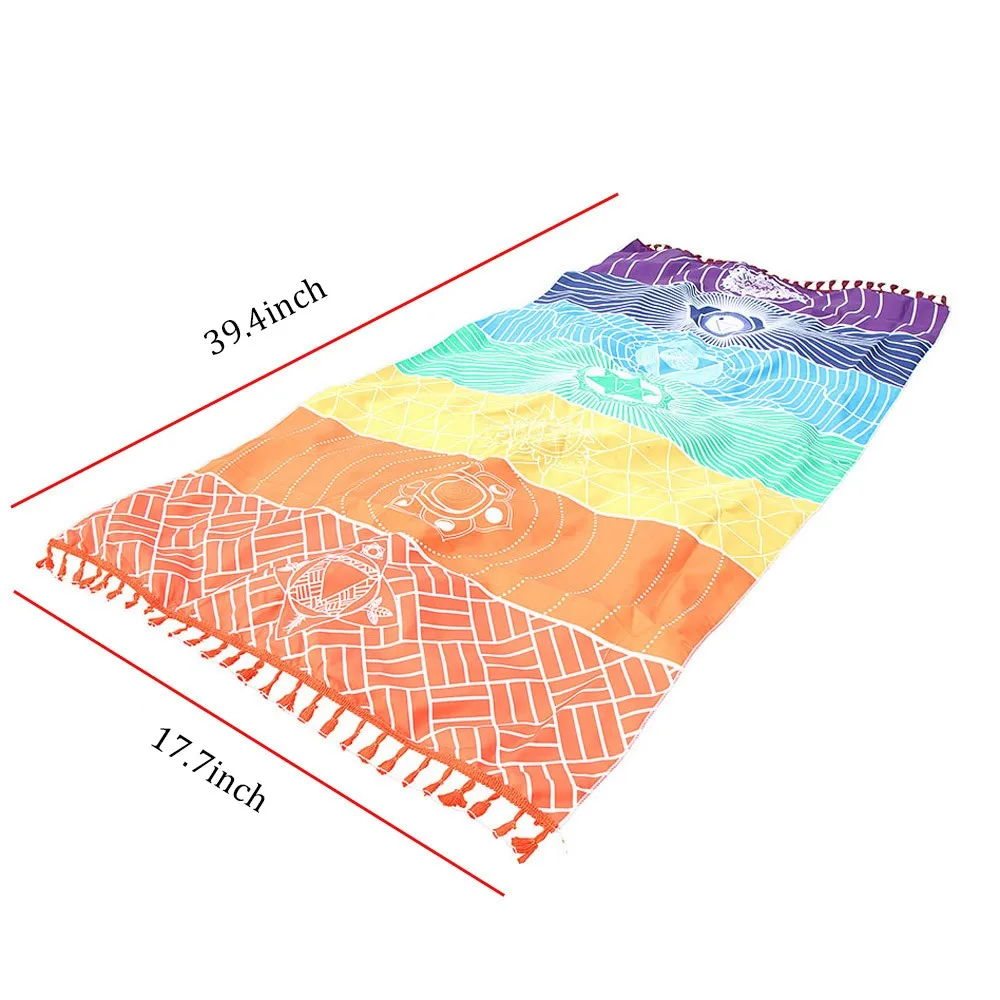 Горячая Радуга пляжный коврик Мандала одеяло настенный гобелен полосатое полотенце скатерть покрытое покрывало пледы йога коврик# YL10
