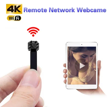 

4K IP Remote Network Webcame Portable WiFi Mini Camera P2P Micro Camcorder Night Vision Car Video Recorder Support Remote View