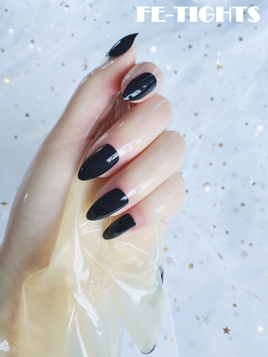 Cosplay Gloves Women's Men's Oil Shiny Transparent Super Thin Latex Zentai