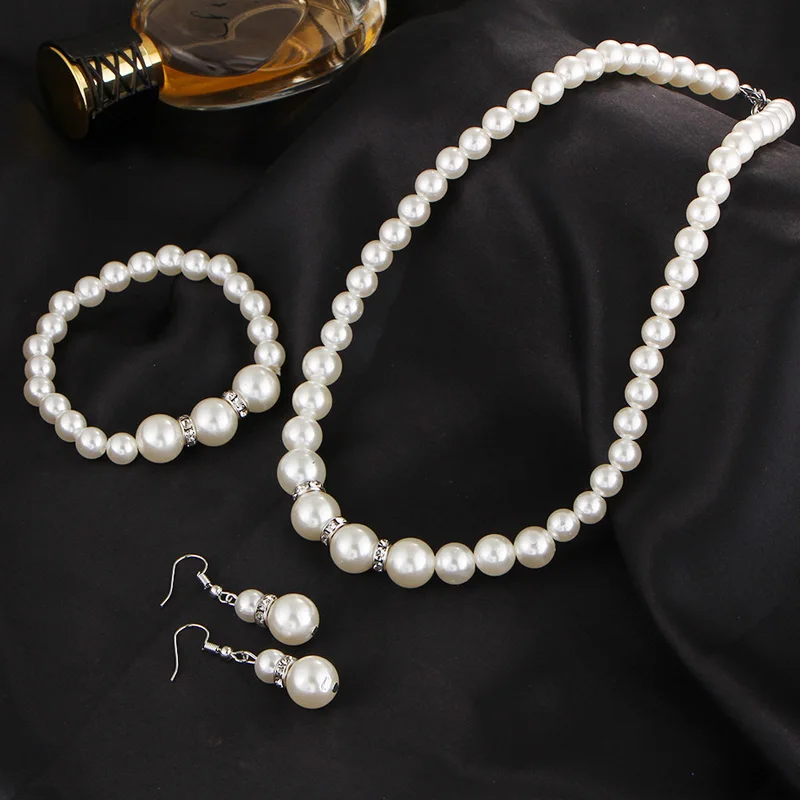 Набор аксессуаров для костюма Audrey Hepburn завтрака в Tiffanys 1950 s, ожерелье из искусственного жемчуга, серьги, браслет, набор из 5 предметов