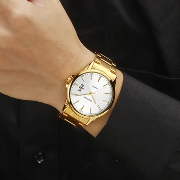 

Montre Homme 2020 Mens Watches Top Brand WWOOR Luxury Gold Calendar Clock Man Sport Stainless Steel Wristwatch Men Heren Horloge