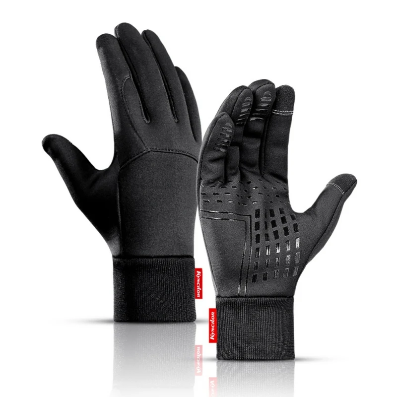 Men Women Winter Touch Screen Gloves Windproof Outdoor Warm Thicken Fleece Lining Anti-slip Skiing Cycling Motorbike Gloves