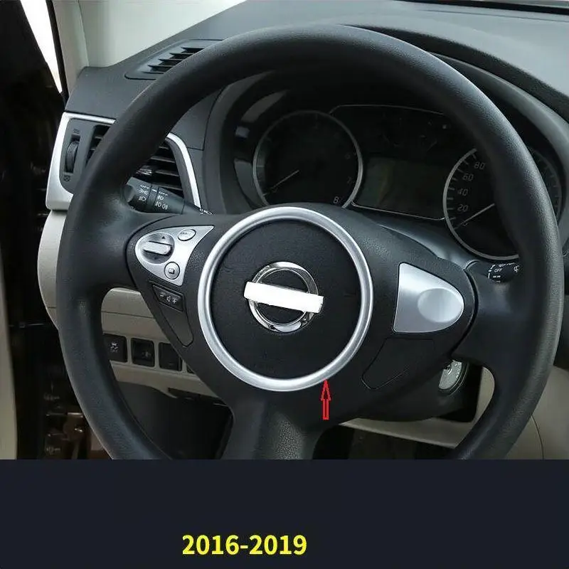 Чашки передач ручной тормоз рулевого колеса автомобиля модифицированный хром автомобиля Стайлинг стикер полосы протектор 16 17 18 19 для Nissan Sylphy - Название цвета: MODEL J