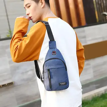 

Casual Crossbody Chest Sling Bags Canvas Men Shoulder Messenger Portable Duarable Outdoor Fashion Sports Handbags
