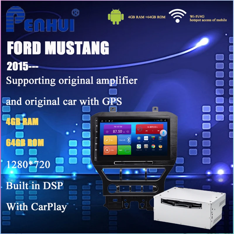 Автомобильный DVD для Ford Mustang 2015 автомобильный Радио мультимедийный видео плеер