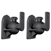 2 шт. настенное крепление вращающаяся сильная несущая способность аксессуары для дома Висячие Экономия пространства Регулируемый универсальный кронштейн для динамиков прочный